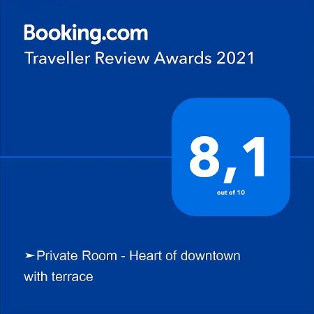 ➤private - Heart Of Downtown With Terrace Privatunterkunft *